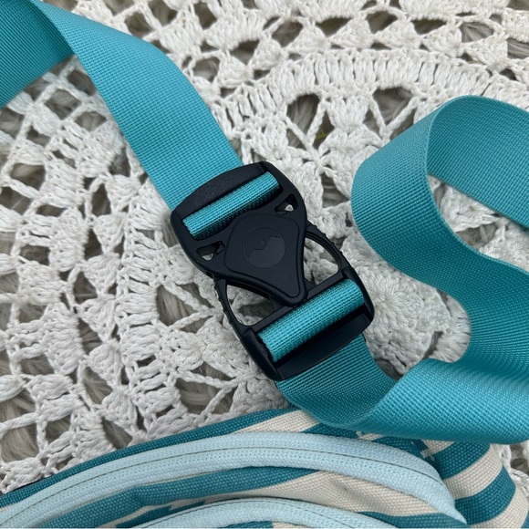 Kavu Canvas Spectator Belt Bag Blue Striped - Picture 5 of 8